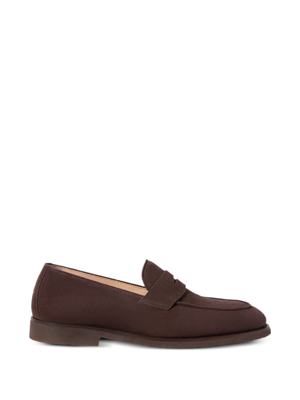 Mocassini in suede in marrone 