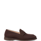 Mocassini in suede in marrone 