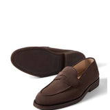 Mocassini in suede in marrone 