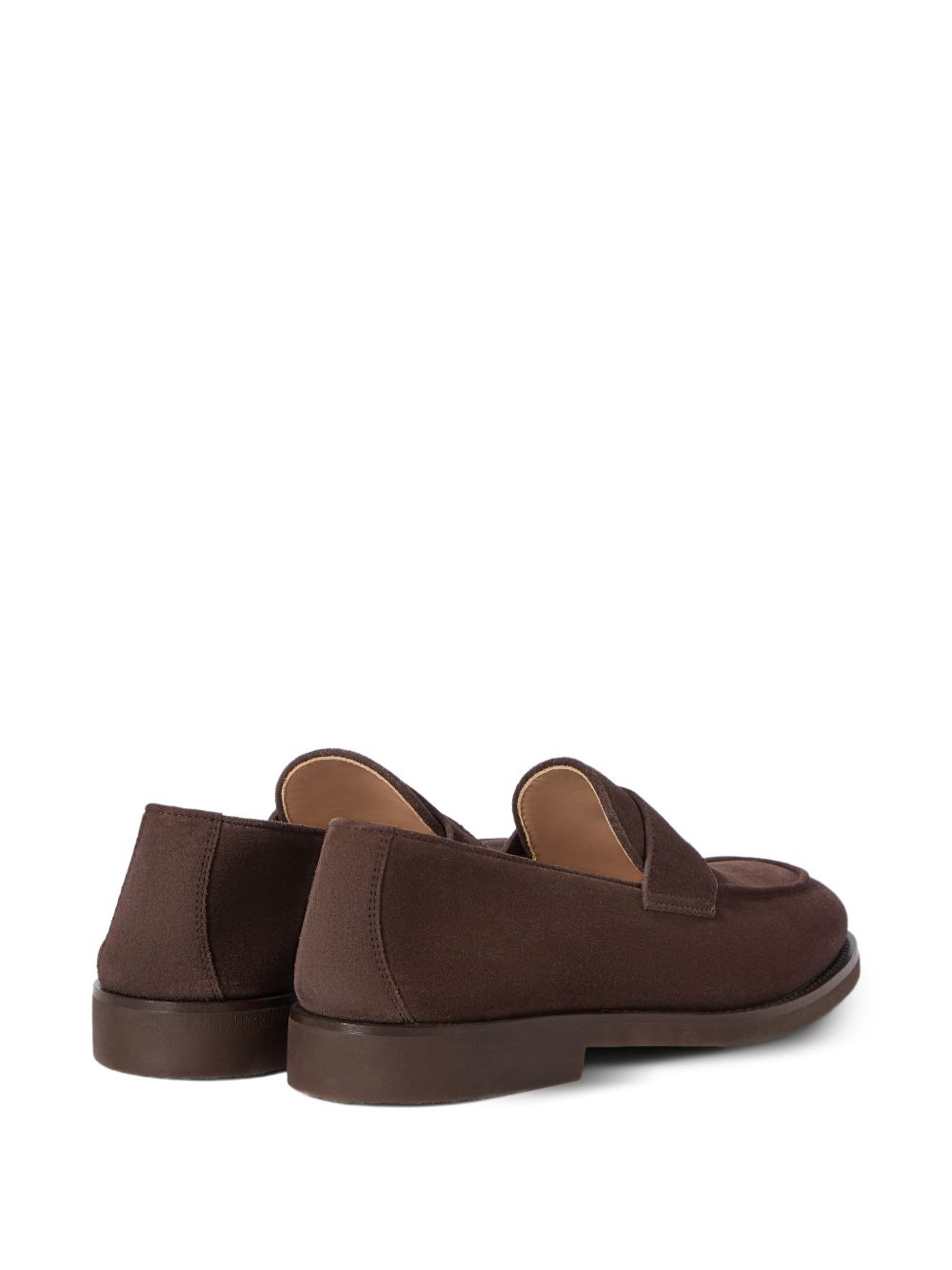 Mocassini in suede in marrone 