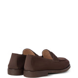 Mocassini in suede in marrone 