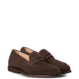 Mocassini in suede in marrone 