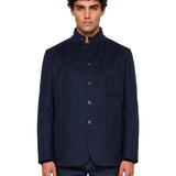 Giacca monopetto in blu 
