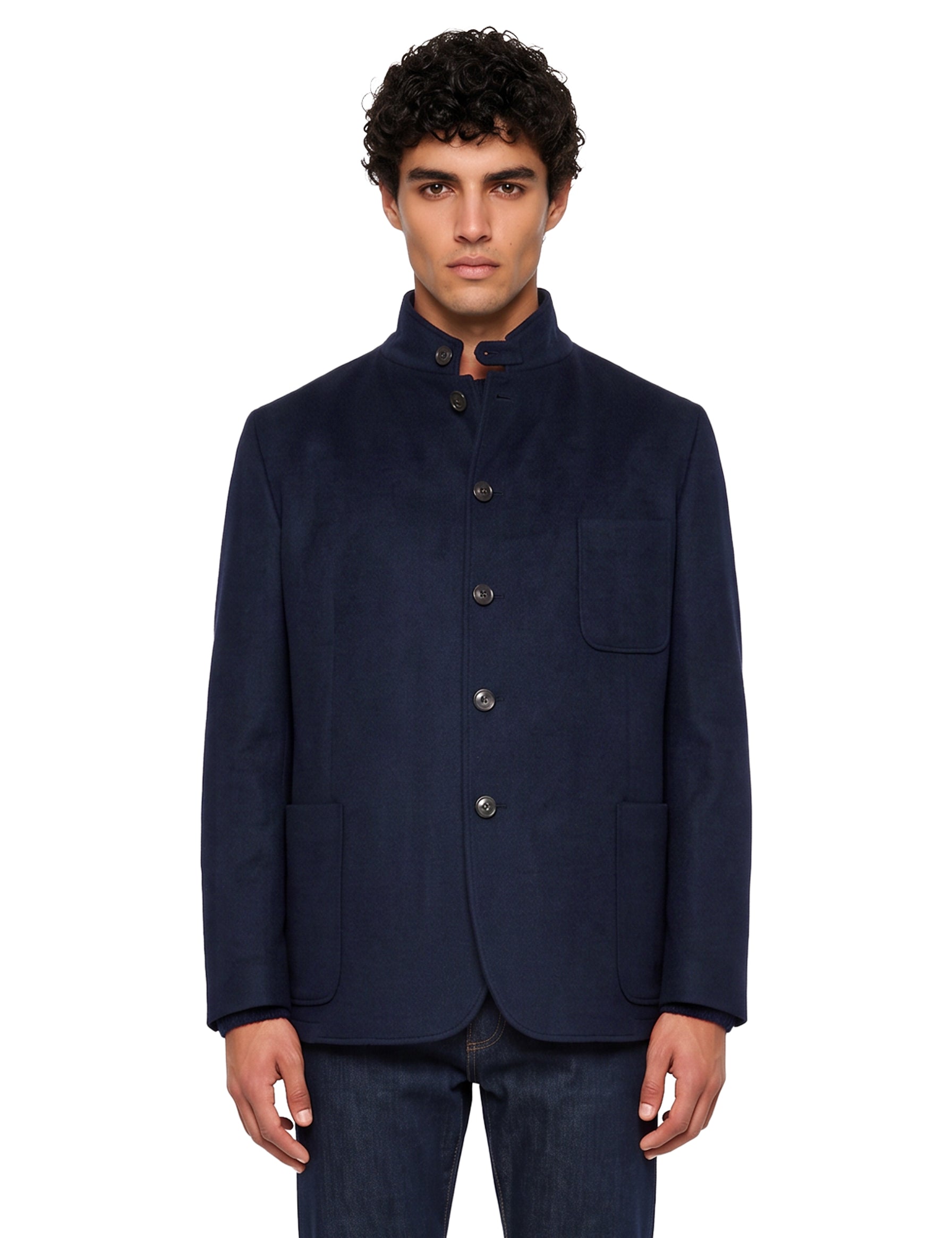 Giacca monopetto in blu 
