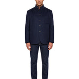 Giacca monopetto in blu 