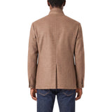 Giacca collo alto in beige 