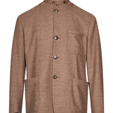 Giacca collo alto in beige 