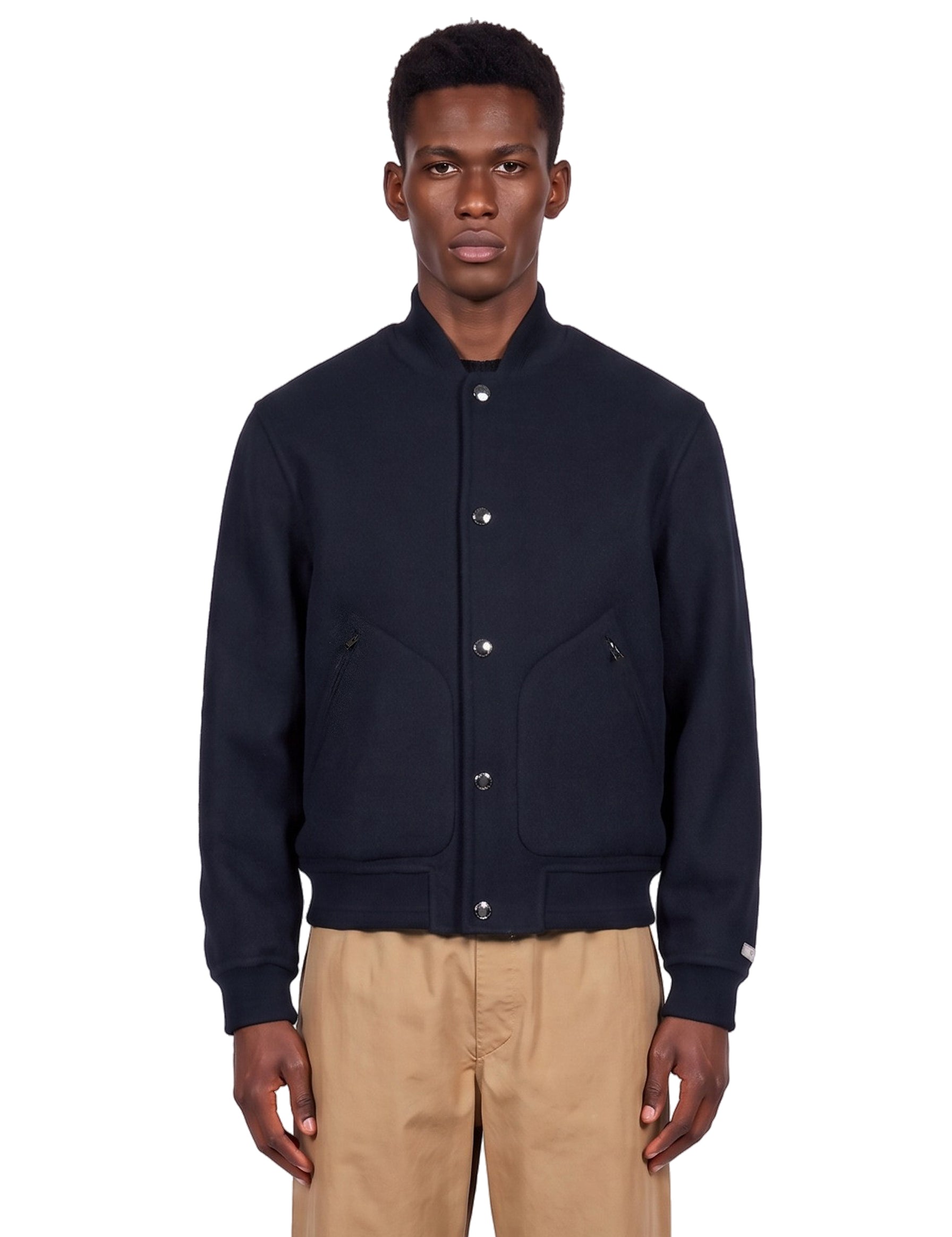 Bomber reversibile in blu 