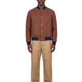 Bomber reversibile in blu 