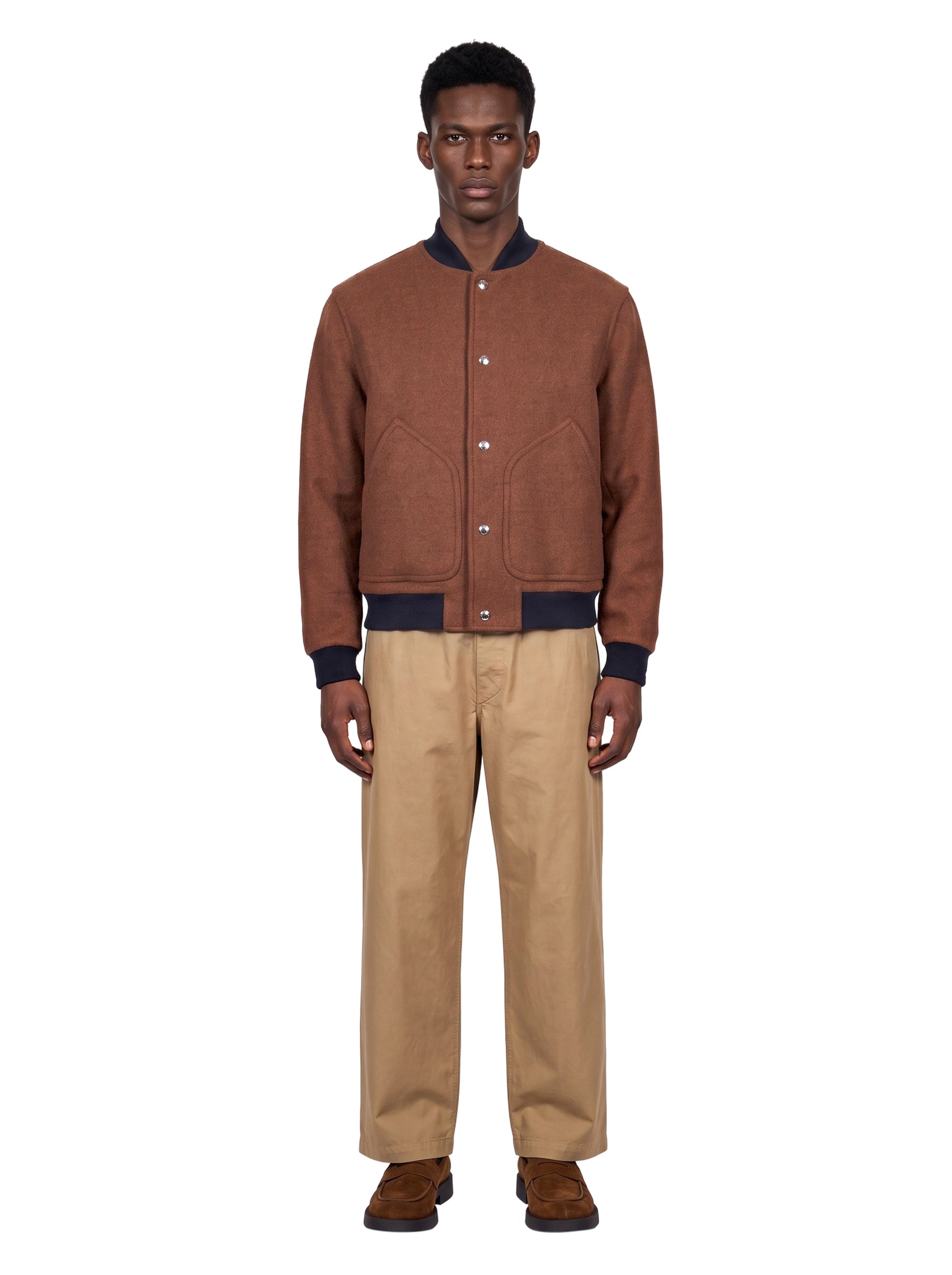 Bomber reversibile in blu 