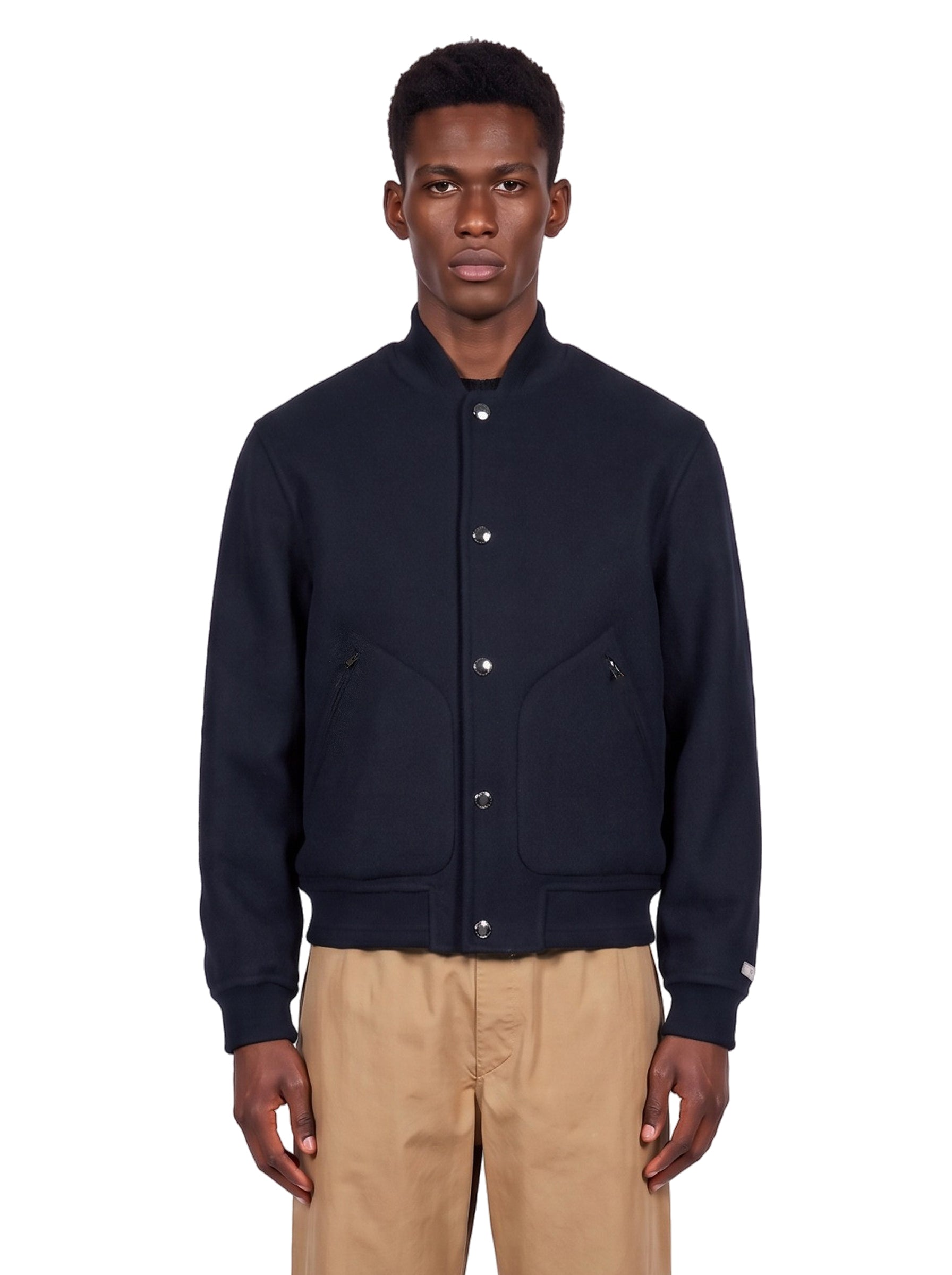 Bomber reversibile in blu 