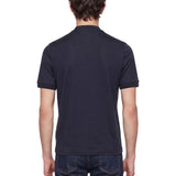 T-shirt girocollo in blu 
