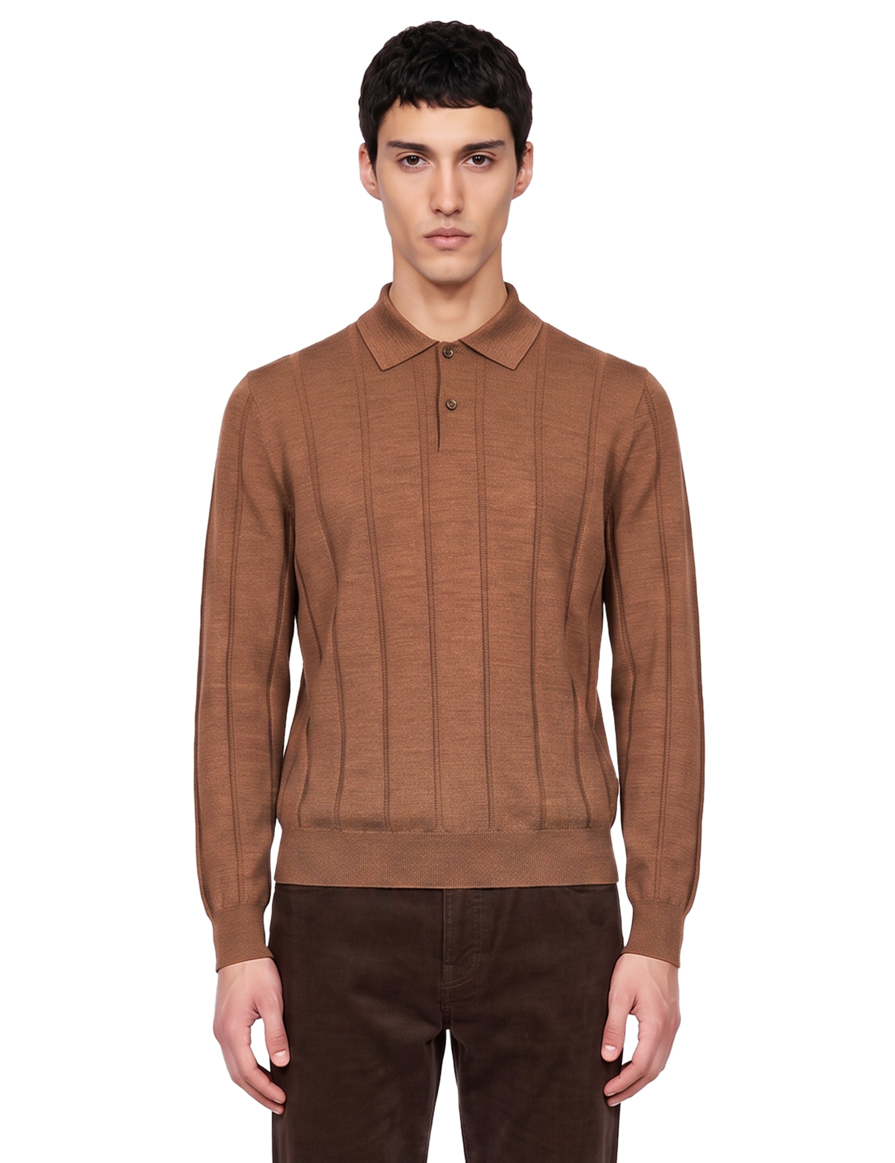 Maglia in lana marrone 