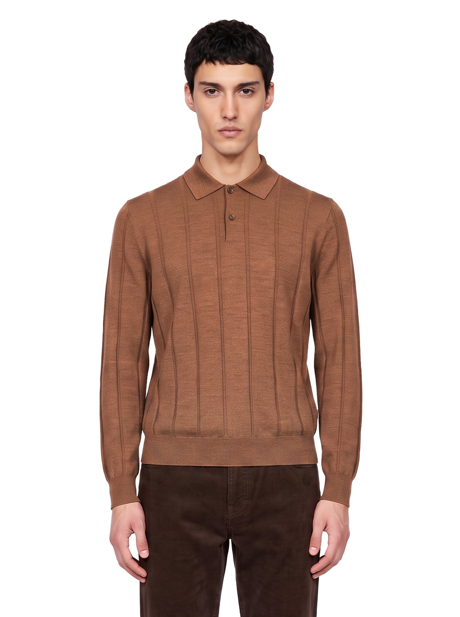Maglia in lana marrone 