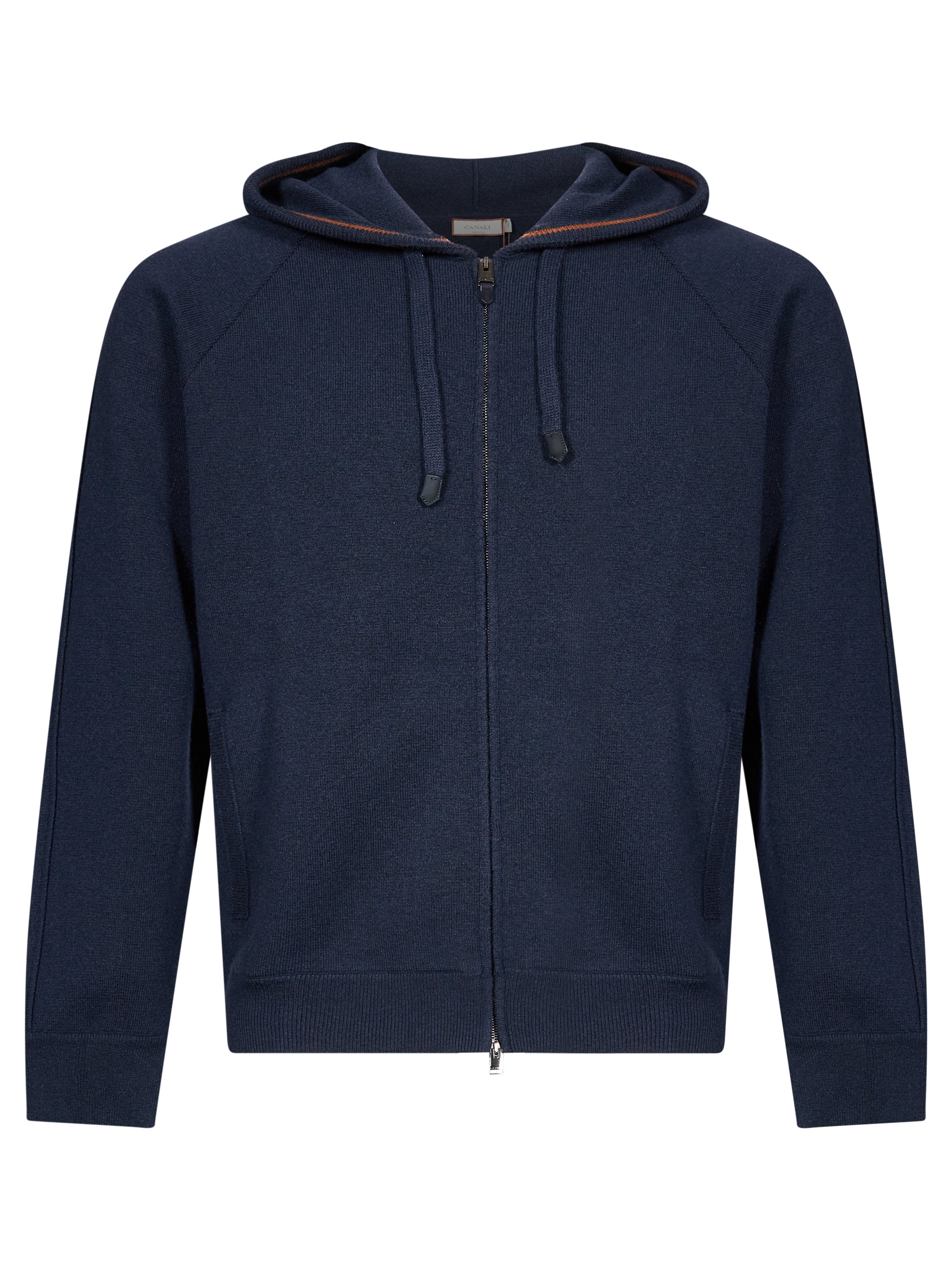 Felpa con cappuccio in blu 