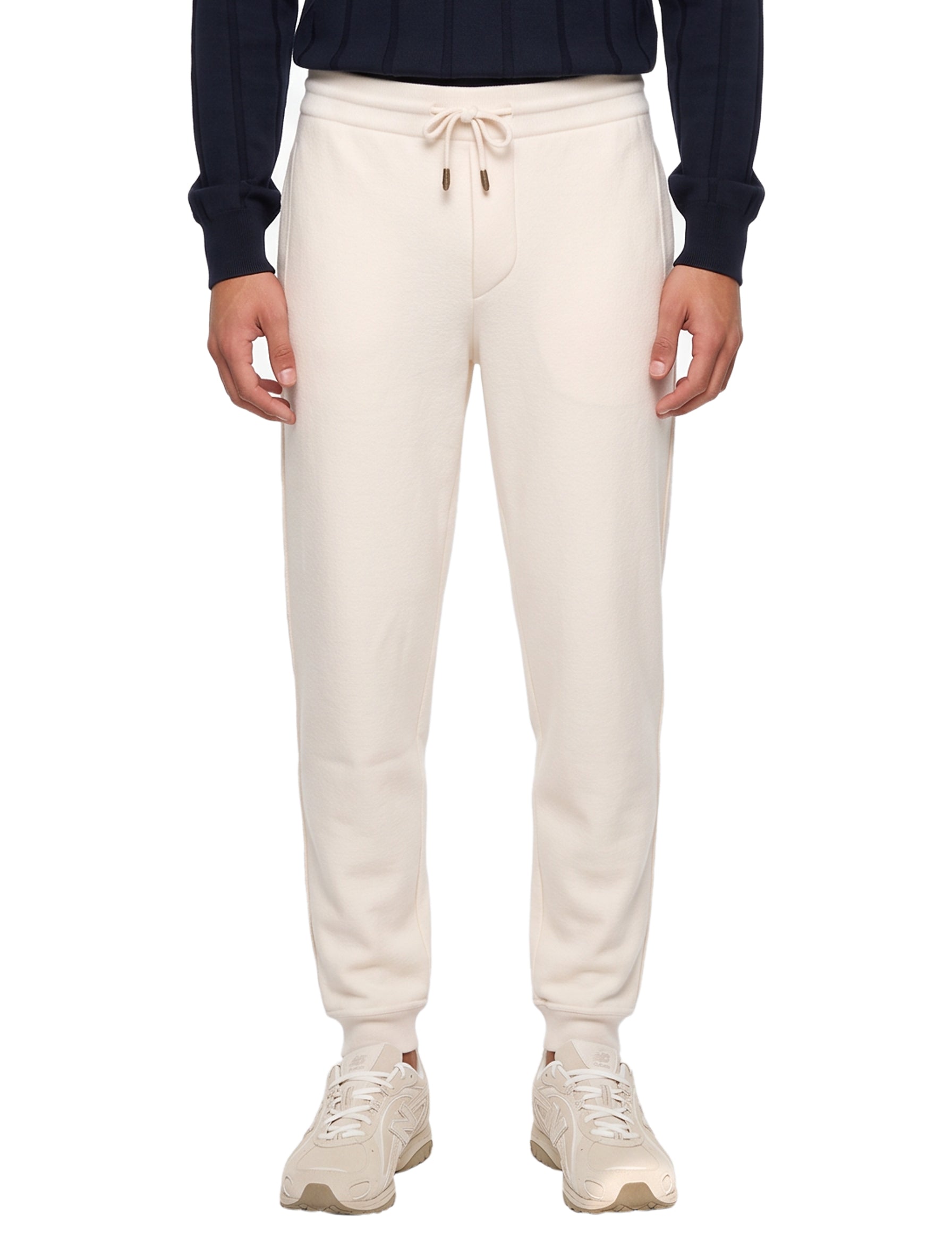 Pantaloni jogger in avorio 