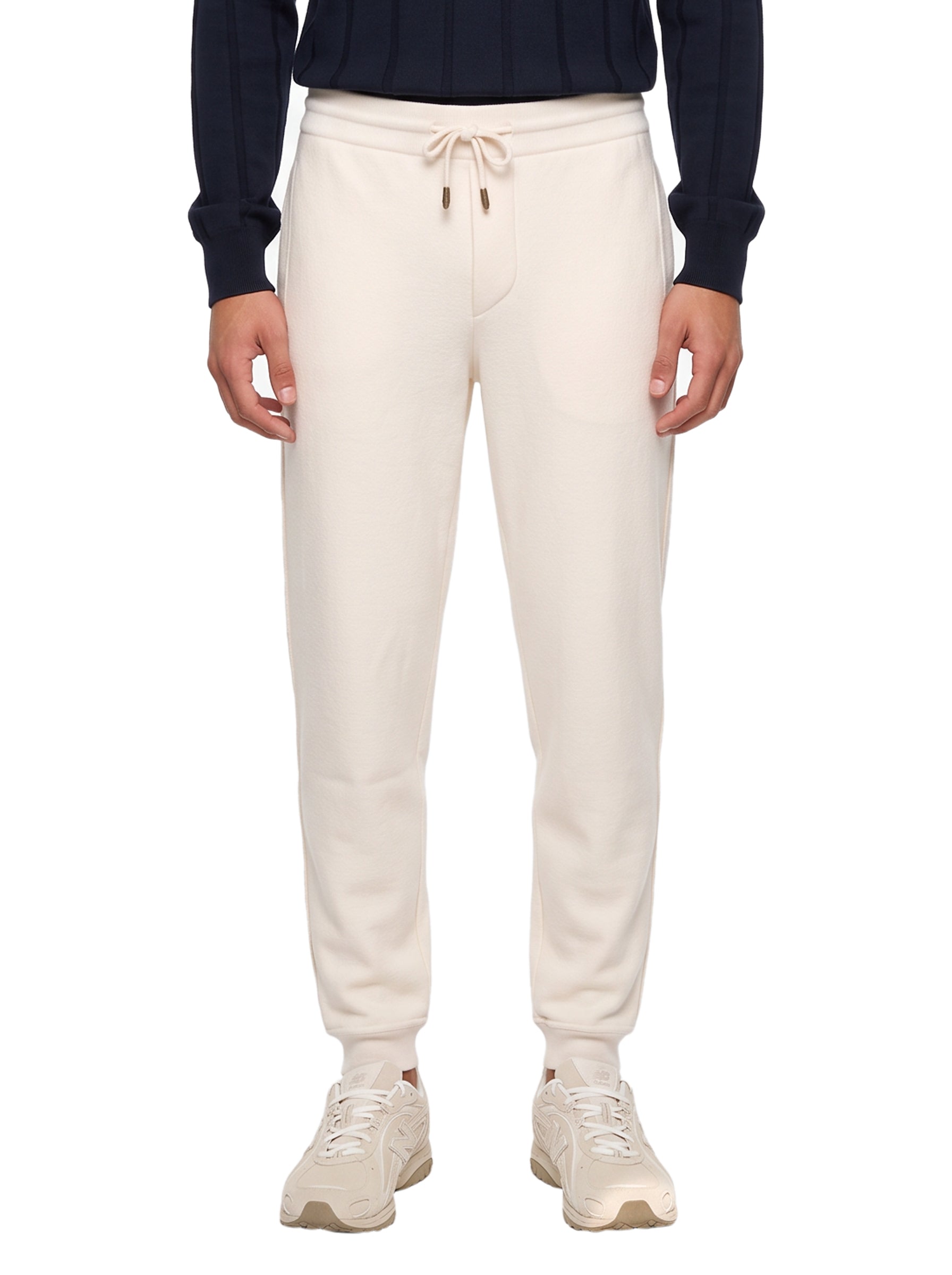 Pantaloni jogger in avorio 