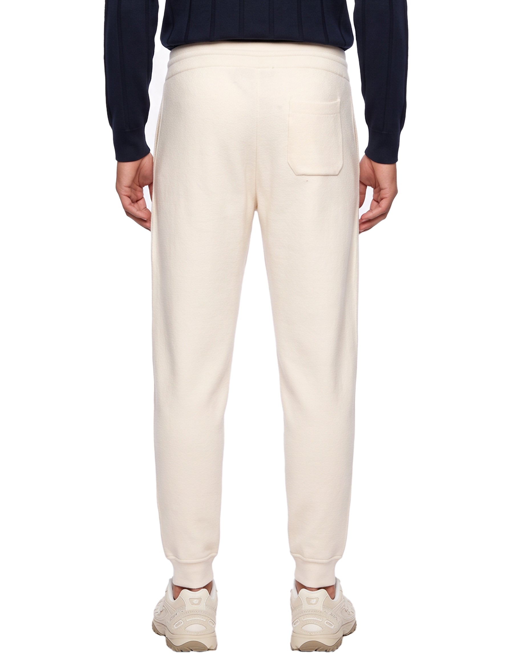Pantaloni jogger in avorio 