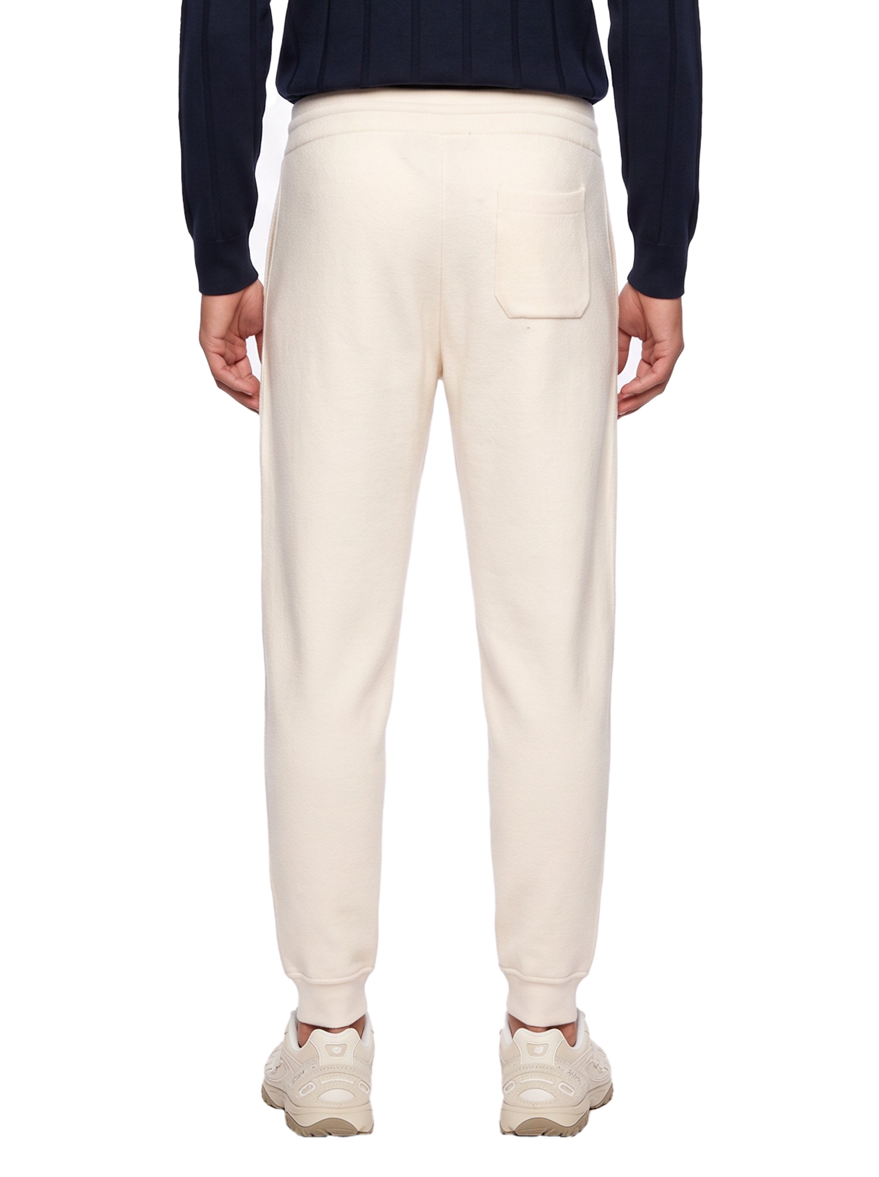 Pantaloni jogger in avorio 