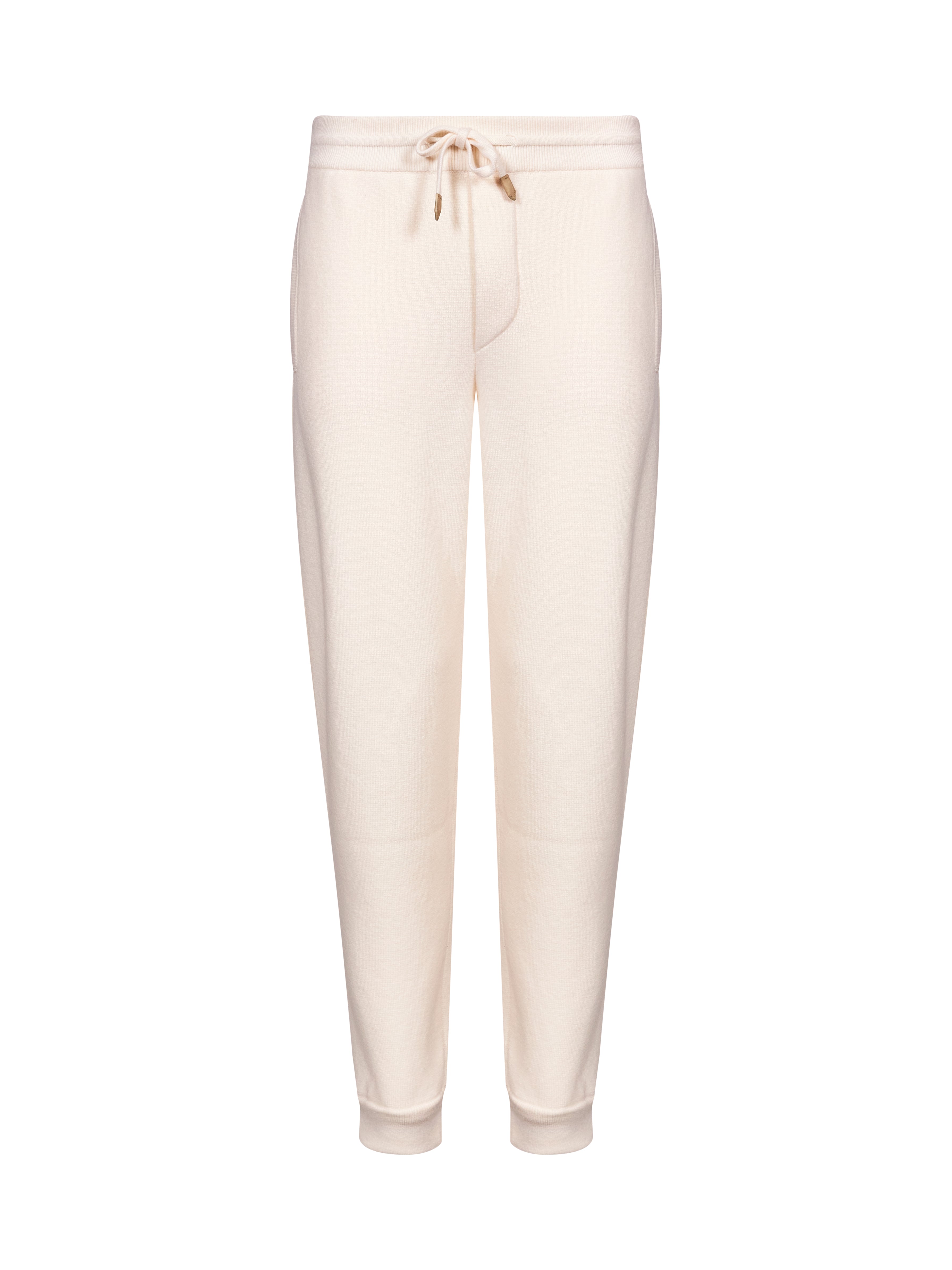 Pantaloni jogger in avorio 