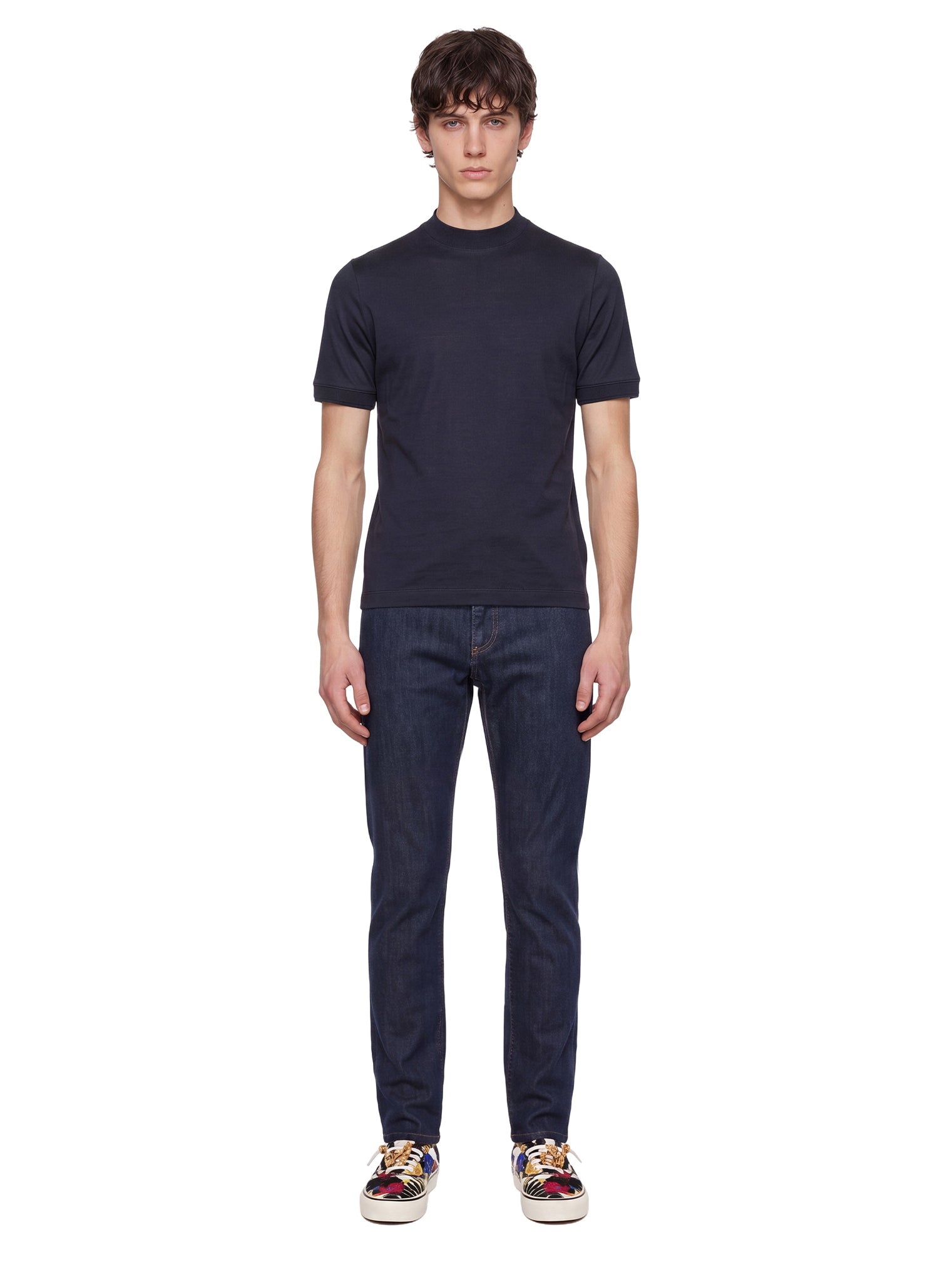 Jeans a gamba dritta in blu 