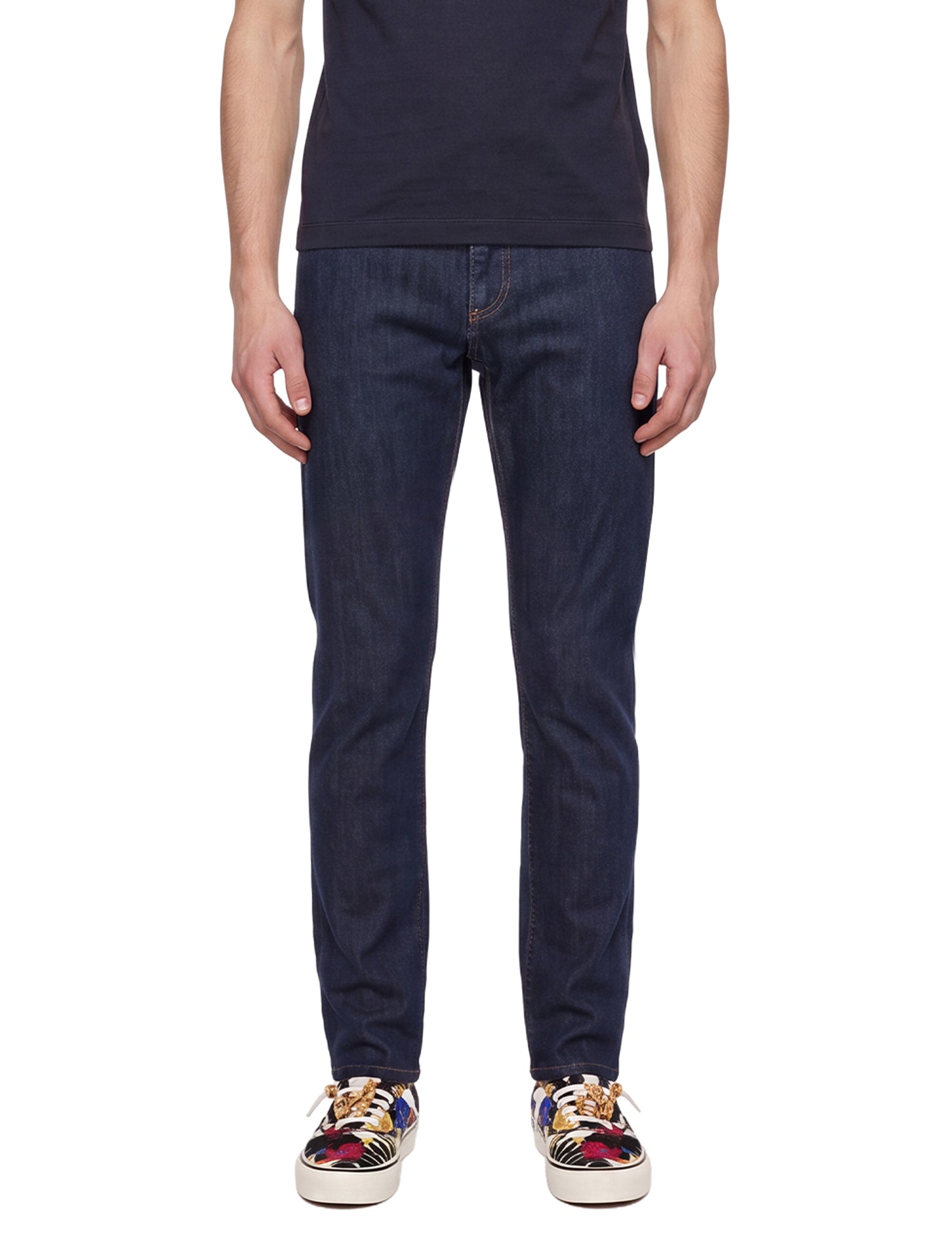 Jeans a gamba dritta in blu 