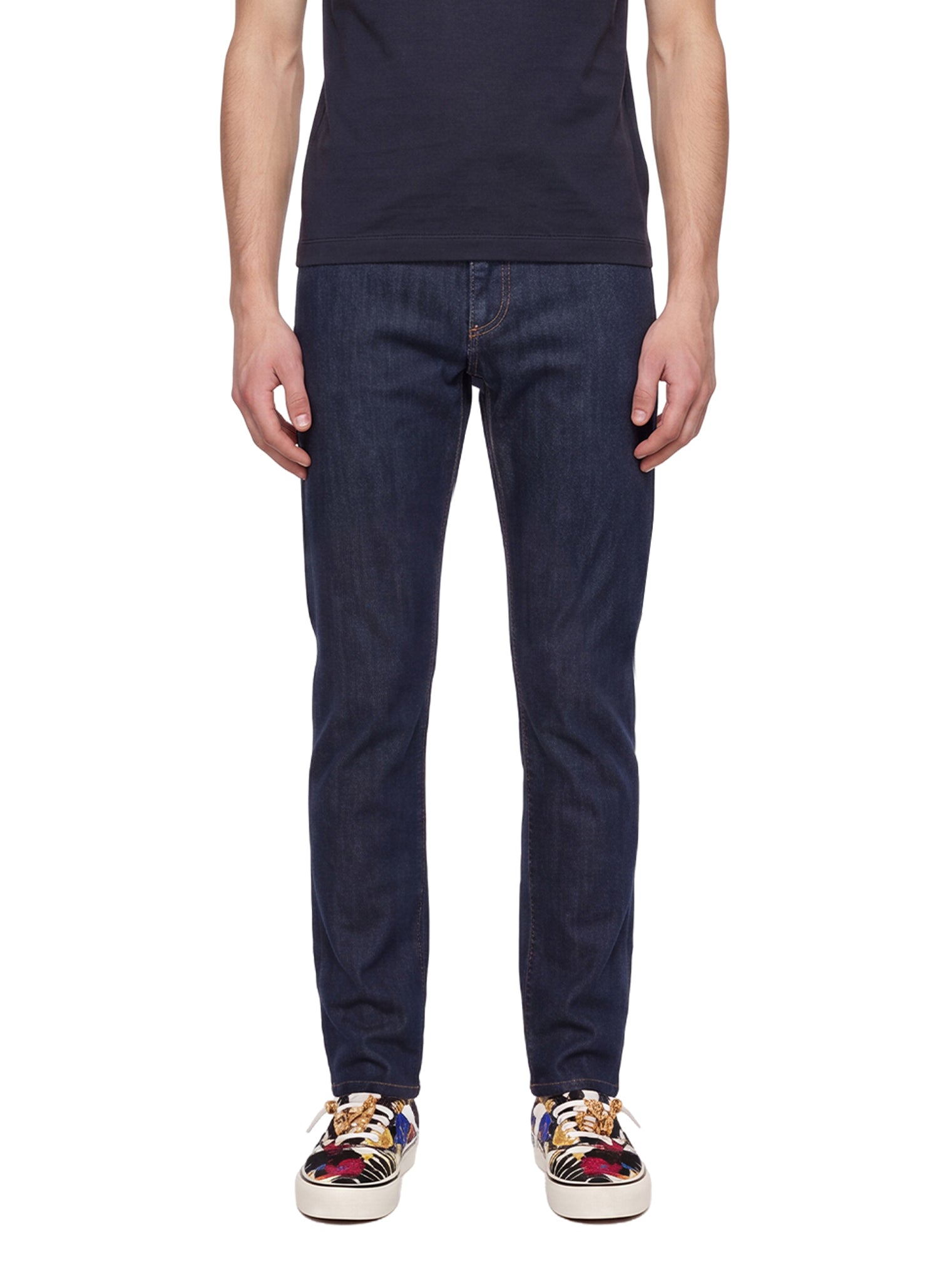 Jeans a gamba dritta in blu 