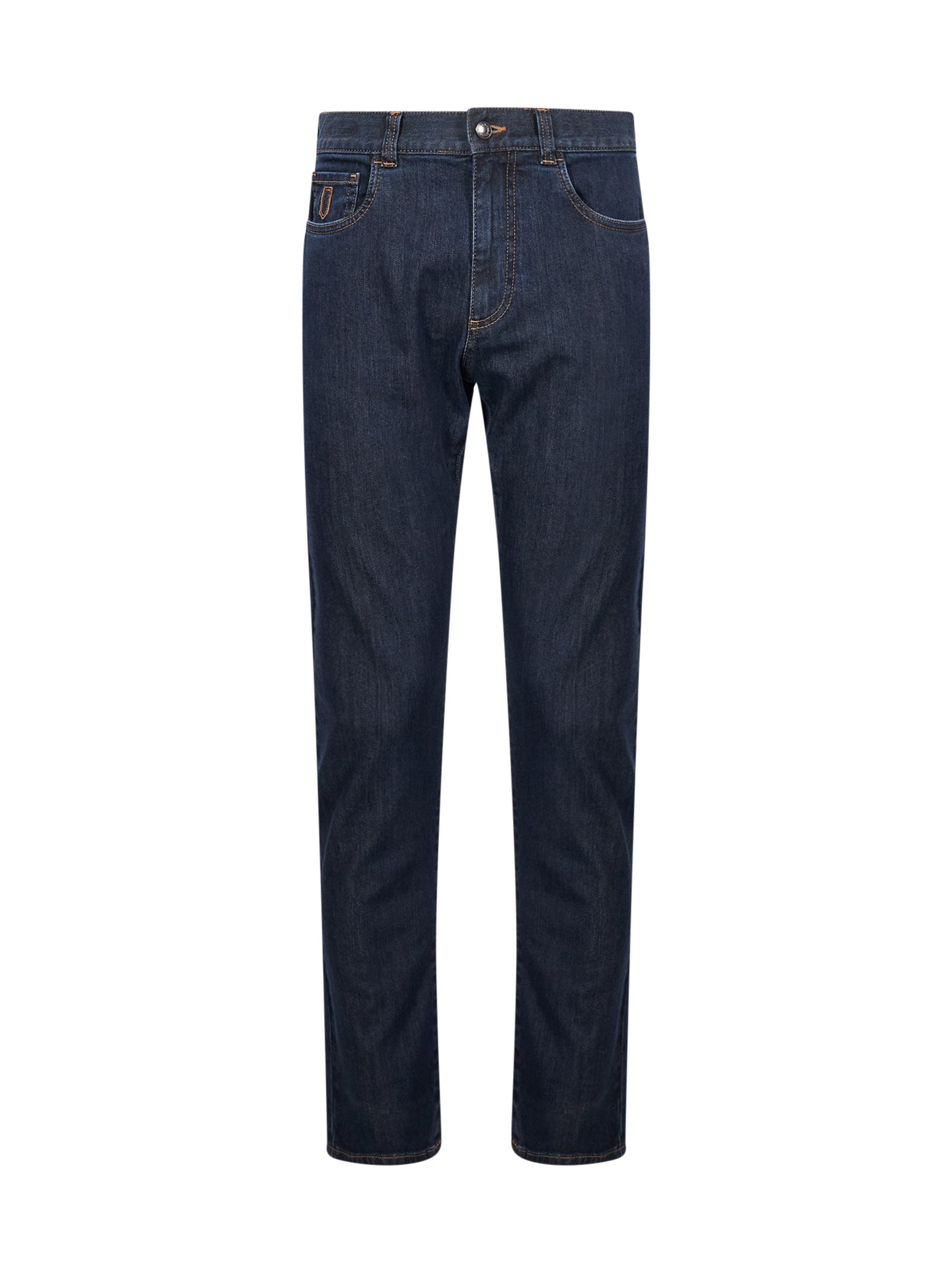 Jeans a gamba dritta in blu 