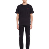 Jeans a gamba dritta in nero 