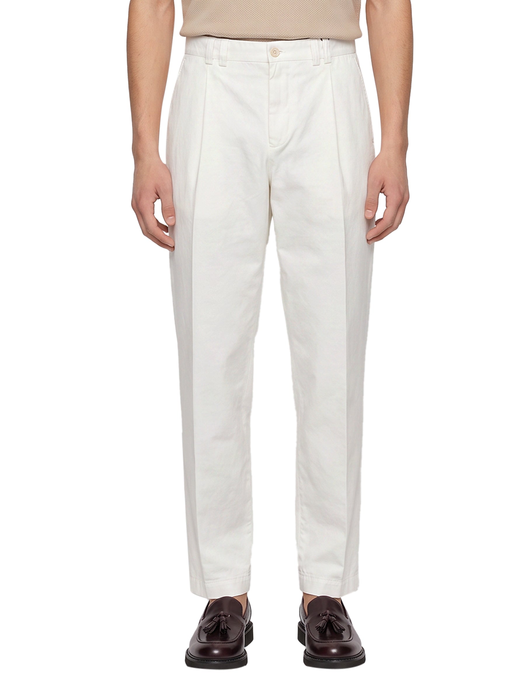 Pantaloni in lana bianco 
