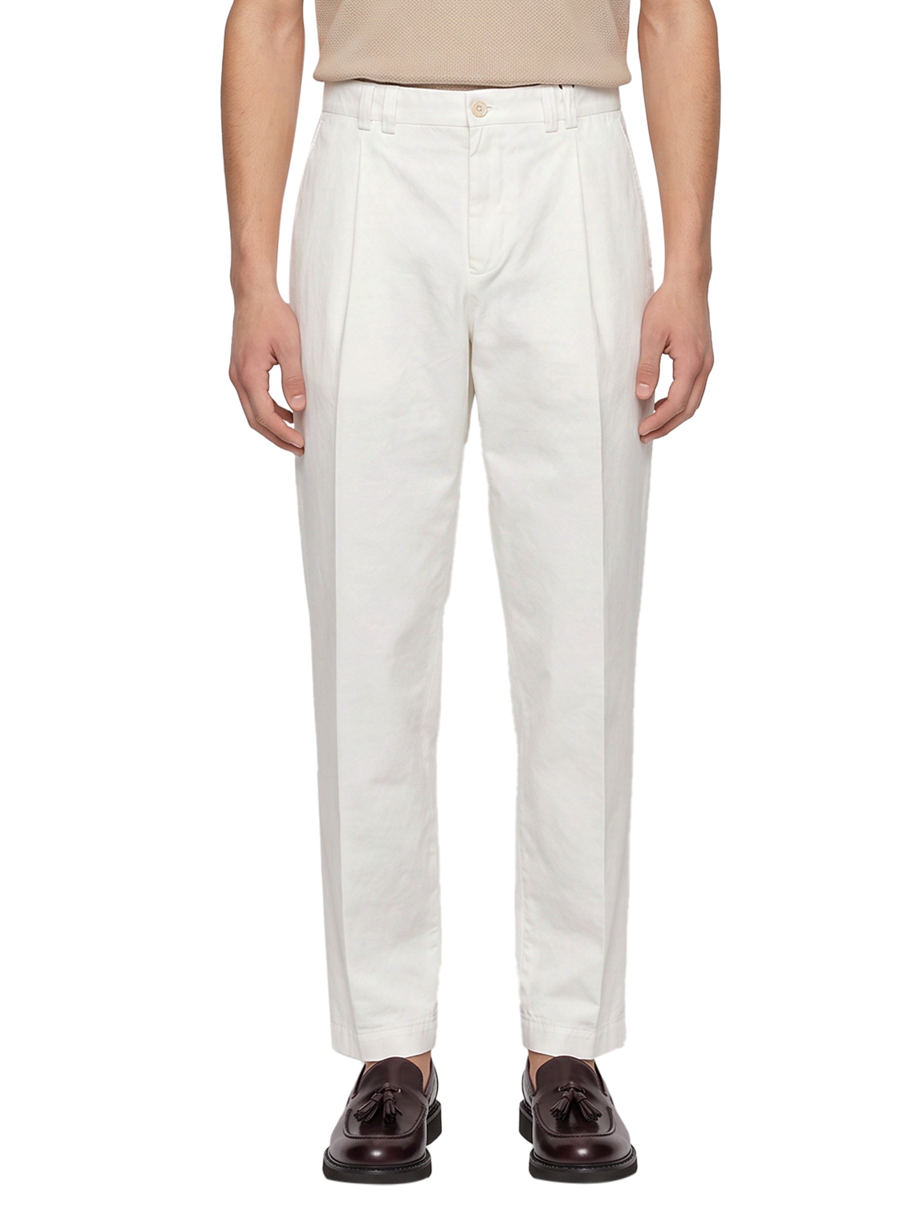 Pantaloni in lana bianco 