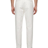 Pantaloni in lana bianco 