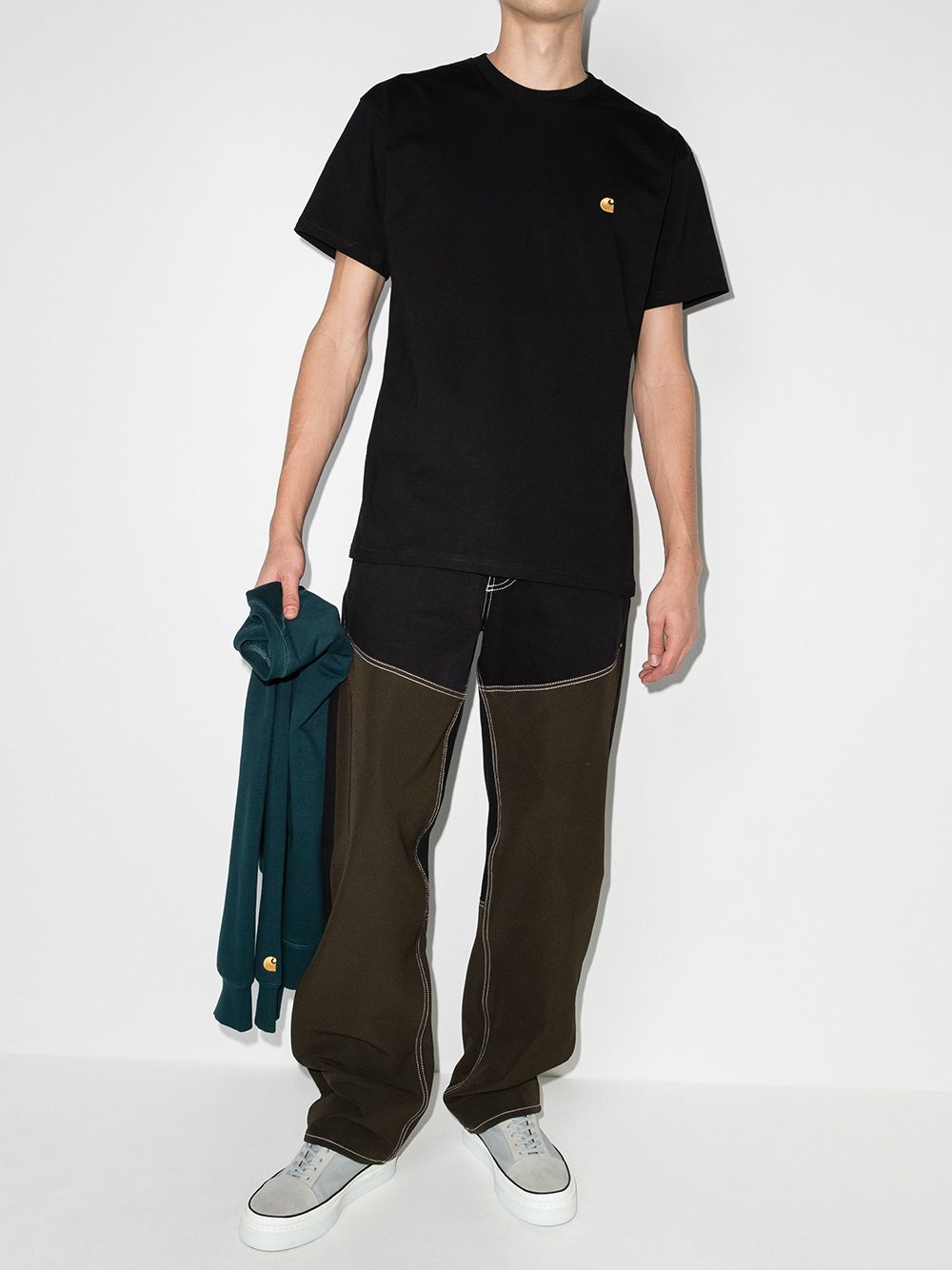 T-shirt Chase con logo in nero 