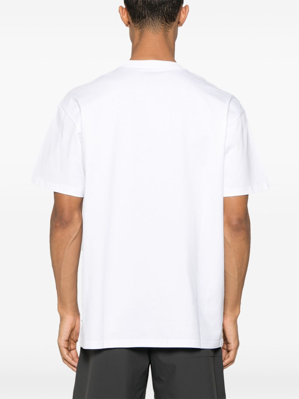 T-shirt Chase con logo in bianco 
