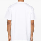 T-shirt Chase con logo in bianco 