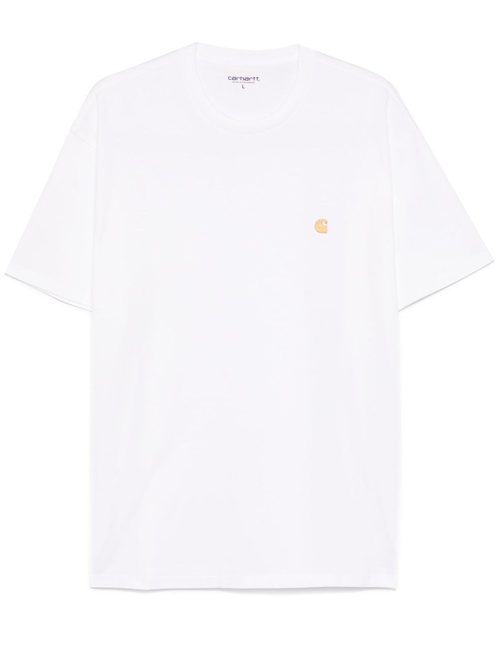 T-shirt Chase con logo in bianco 