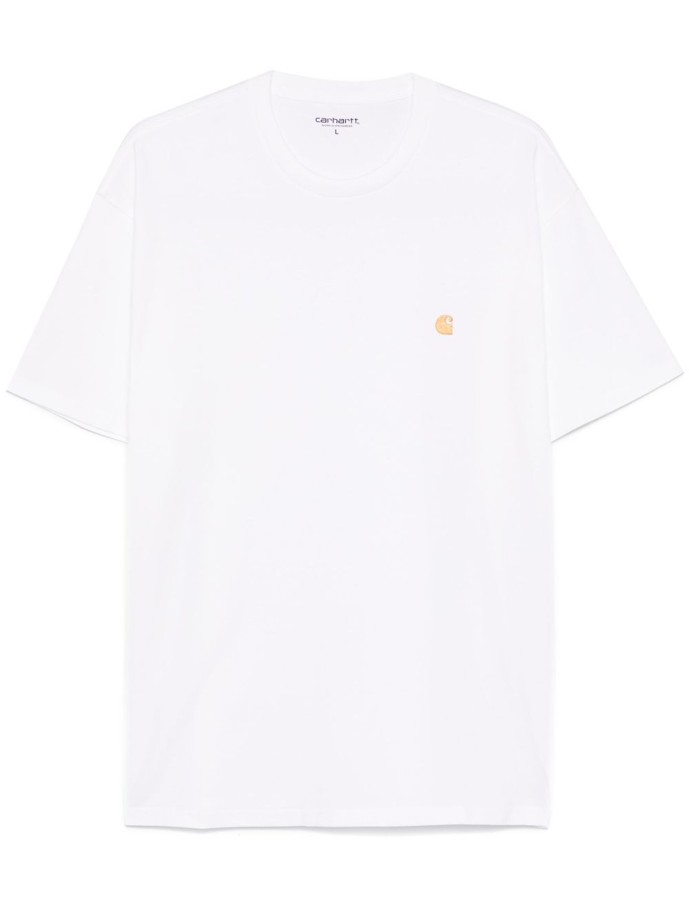 T-shirt Chase con logo in bianco 