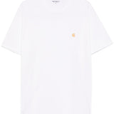 T-shirt Chase con logo in bianco 