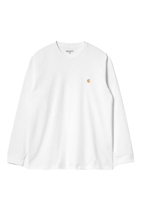 T-shirt Chase con logo in bianco 