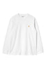 T-shirt Chase con logo in bianco