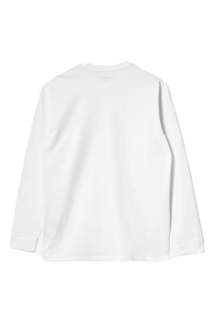 T-shirt Chase con logo in bianco 