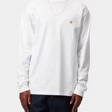 T-shirt Chase con logo in bianco 
