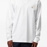 T-shirt Chase con logo in bianco 