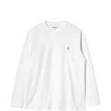 T-shirt Chase con logo in bianco 