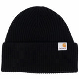 Beanie Gabe a coste in nero 