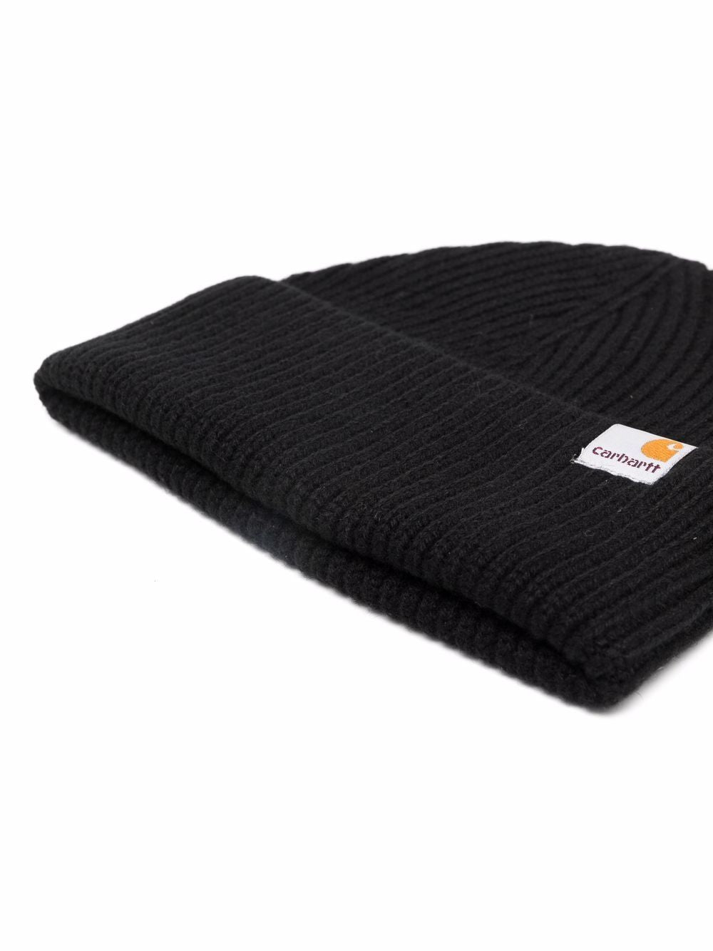 Beanie Gabe a coste in nero 