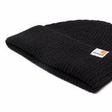 Beanie Gabe a coste in nero 