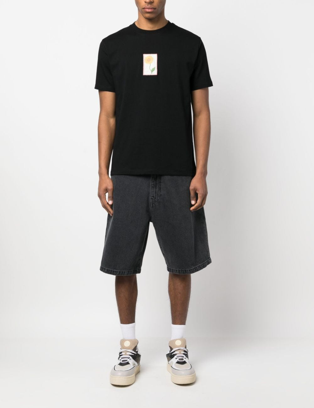 Bermuda in denim Landon in nero 