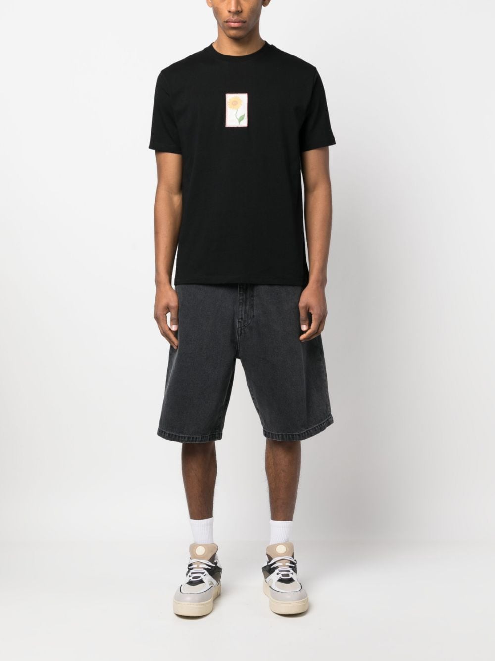 Bermuda in denim Landon in nero 