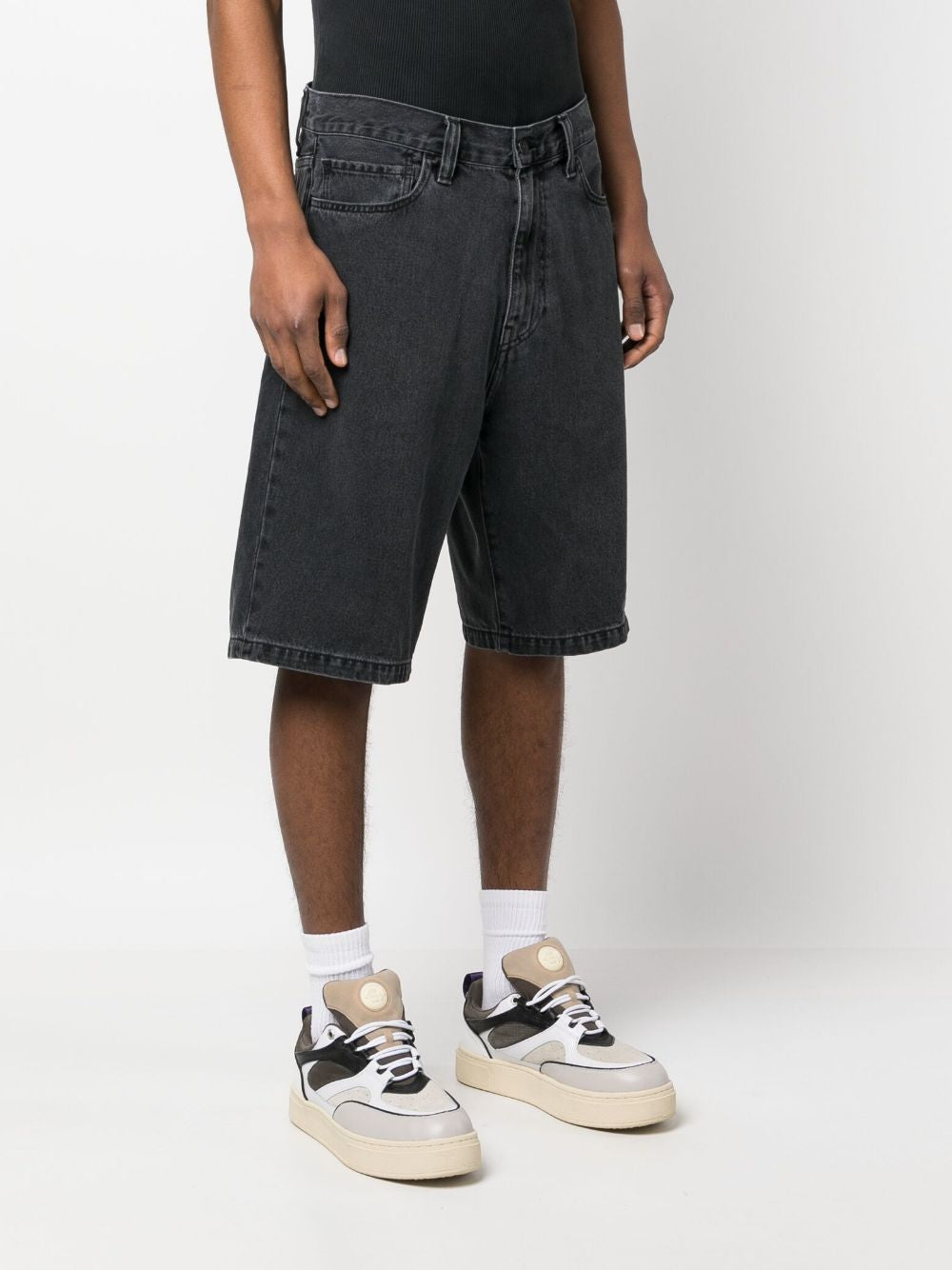 Bermuda in denim Landon in nero 